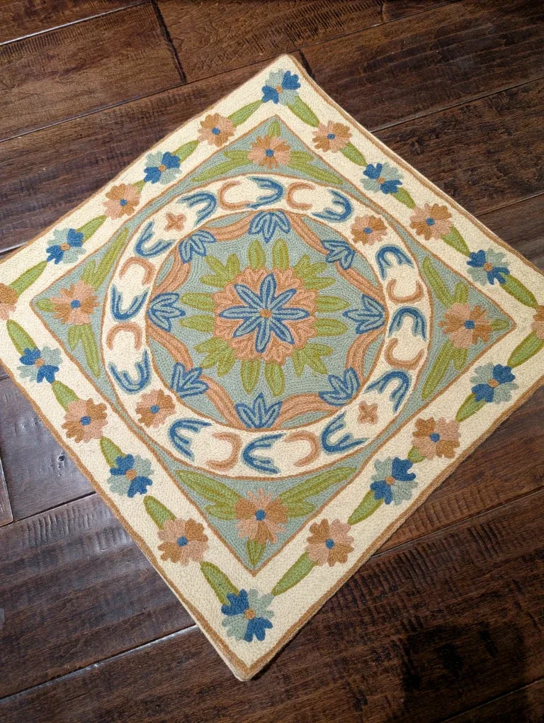 Hand embroidered cushion/pillow covers/cases . image indicator(4)