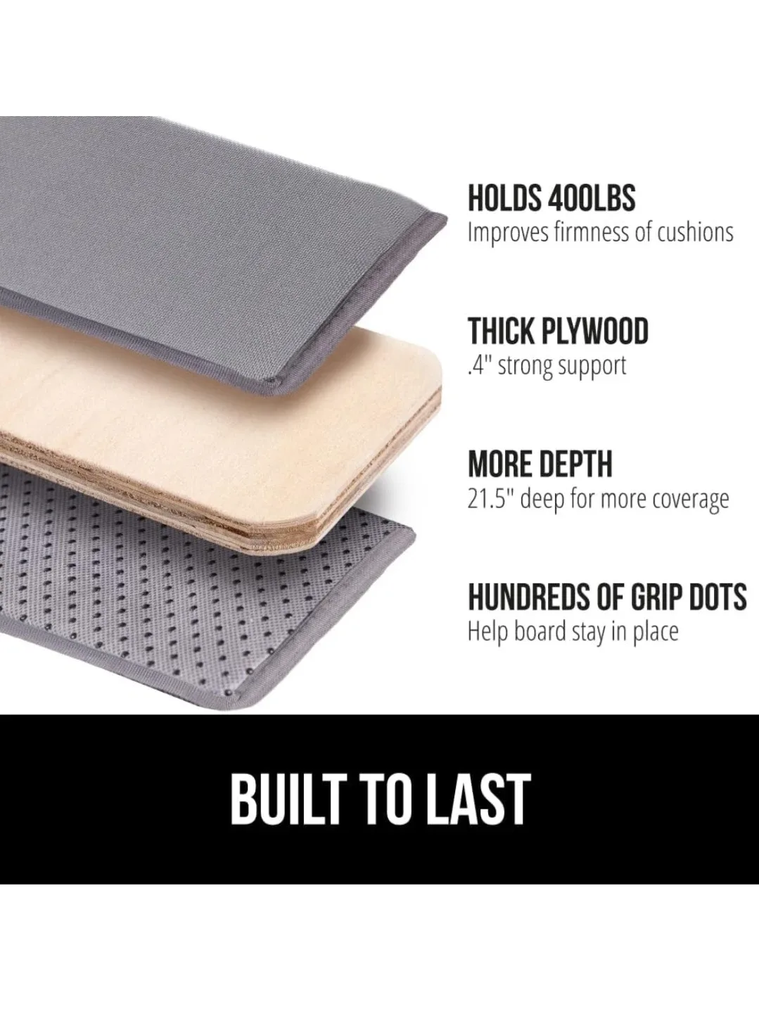 Gorilla Grip Couch Cushion Support - Grey image indicator(2)