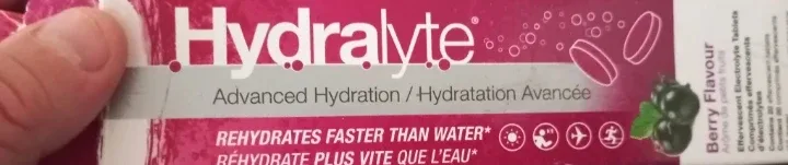 Hydralyte Berry Flavour Effervescent Electrolyte Tablets