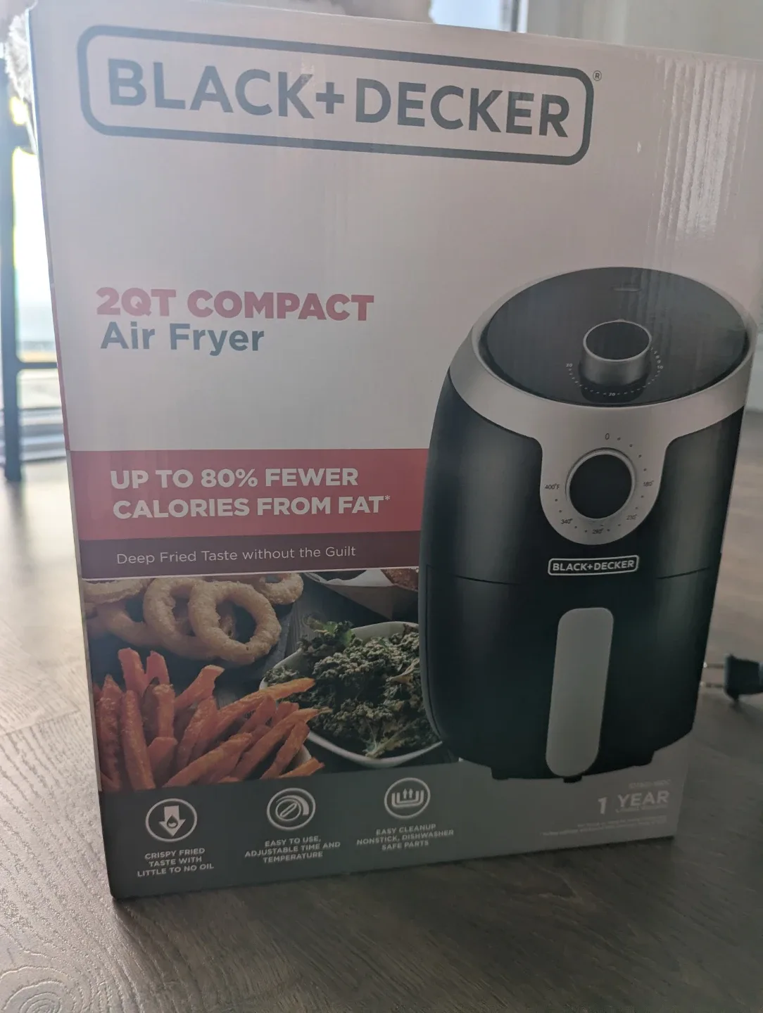 Black+Decker 2QT Compact Air Fryer image indicator(2)