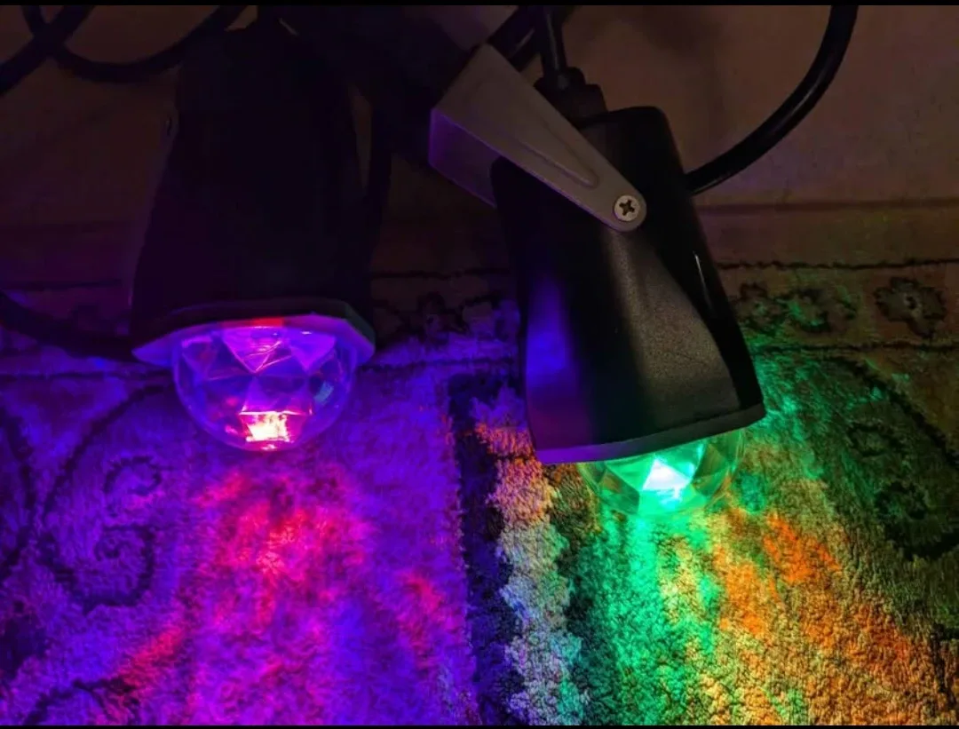 Colored lights spotlight