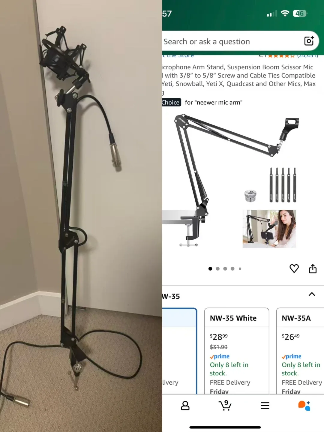 Audio Technica AT2020 Condenser Mic + AGPTEK Studio Mic Shield image indicator(5)