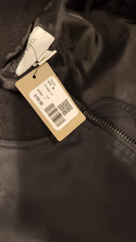 RW&CO. Black Bomber Jacket - Size M image indicator(4)