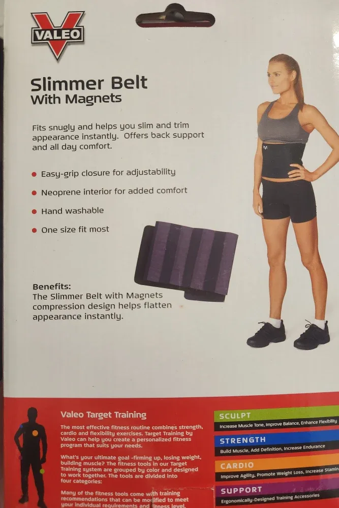 Valeo Slimmer Belt with Magnets, One Size image indicator(2)
