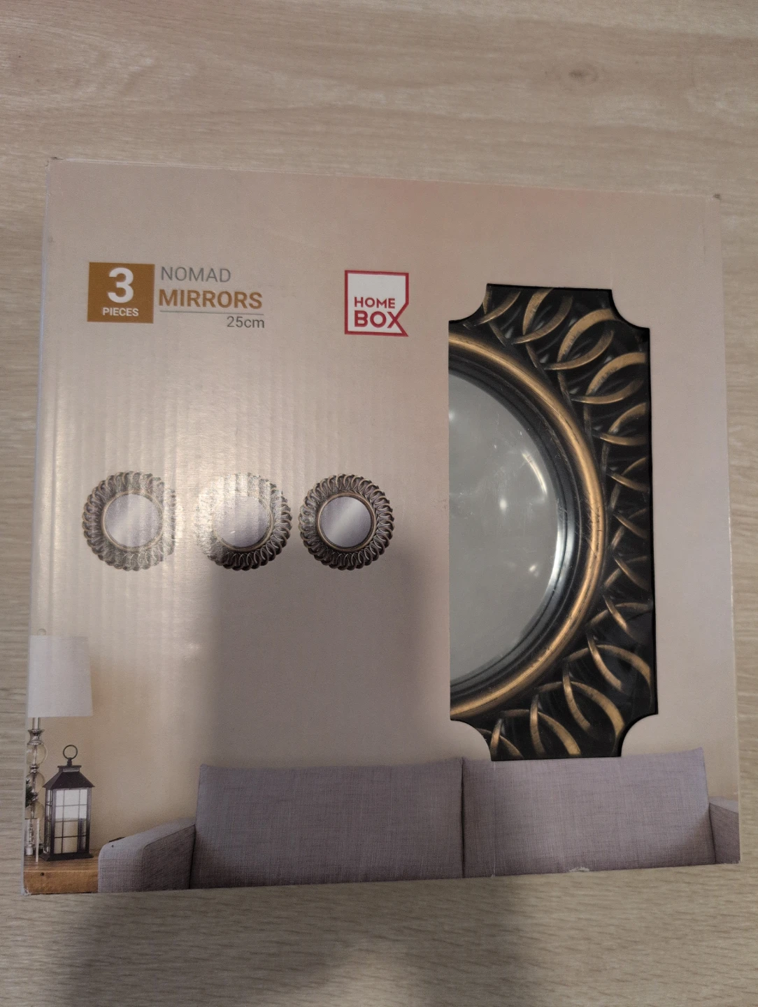 Home Box Nomad Mirrors - 3 Piece Set (25cm)