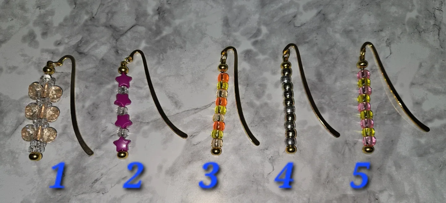 Hand-made beaded bookmarks image indicator(6)