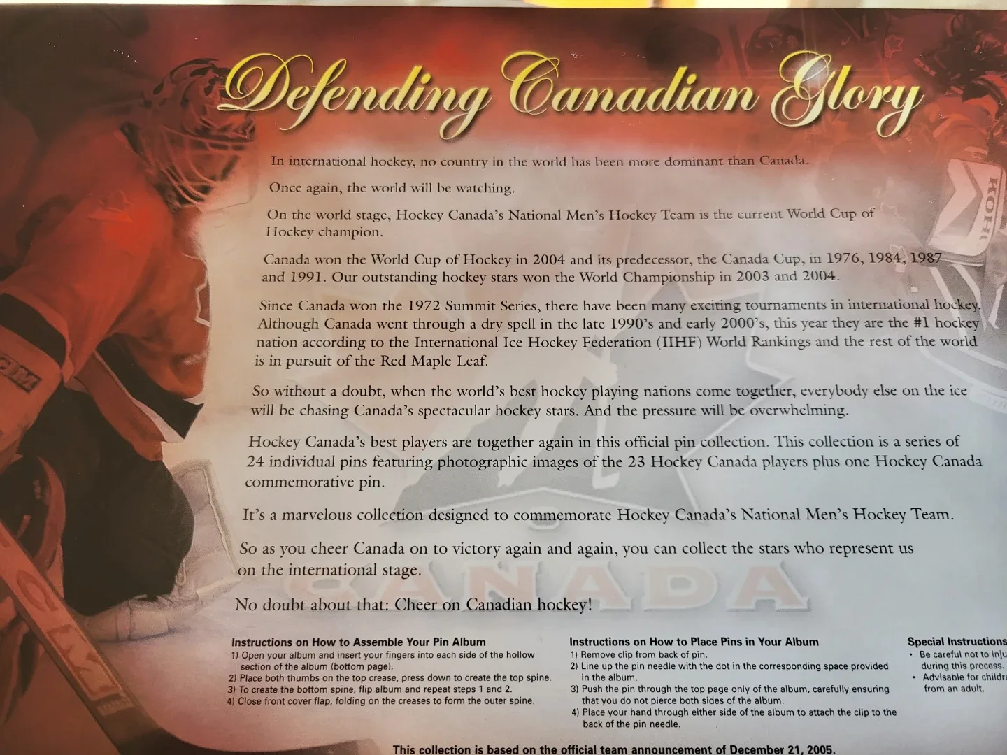 Hockey Canada 2006 Pin Collection image indicator(5)