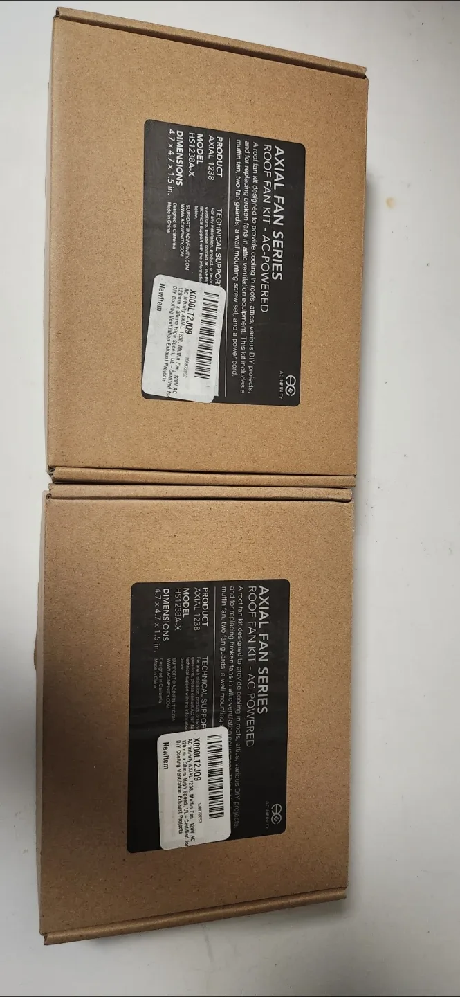 AC Infinity AXIAL 1238 Fan Kit - New in Box! image indicator(3)