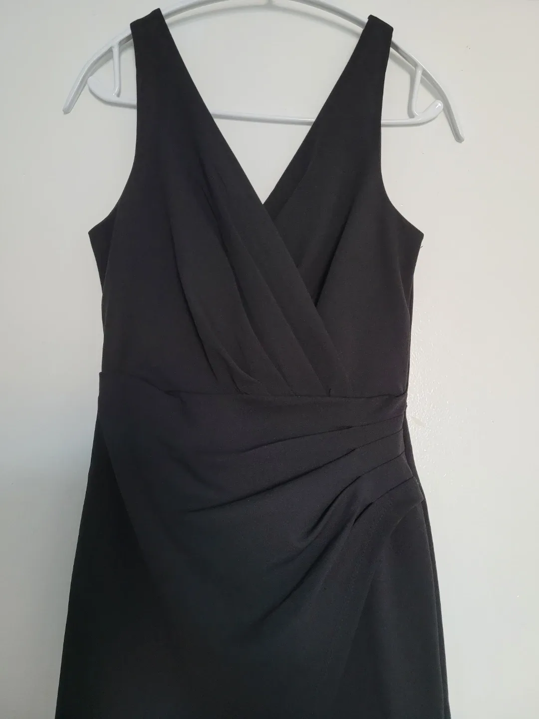 Le Chateau XS Black Asymmetrical Neckline Mini Dress image indicator(3)