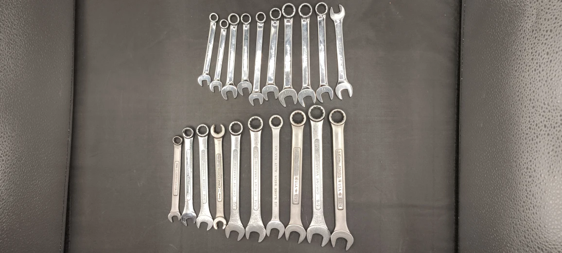 20pc Mixed Wrench Set | Metric + SAE | Chrome Vanadium - photo 2