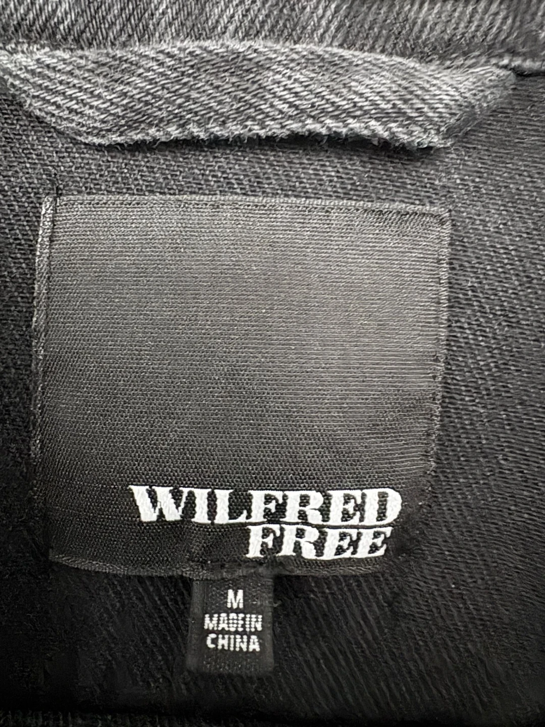 Wilfred Free Black Denim Jacket - Size M - photo 3