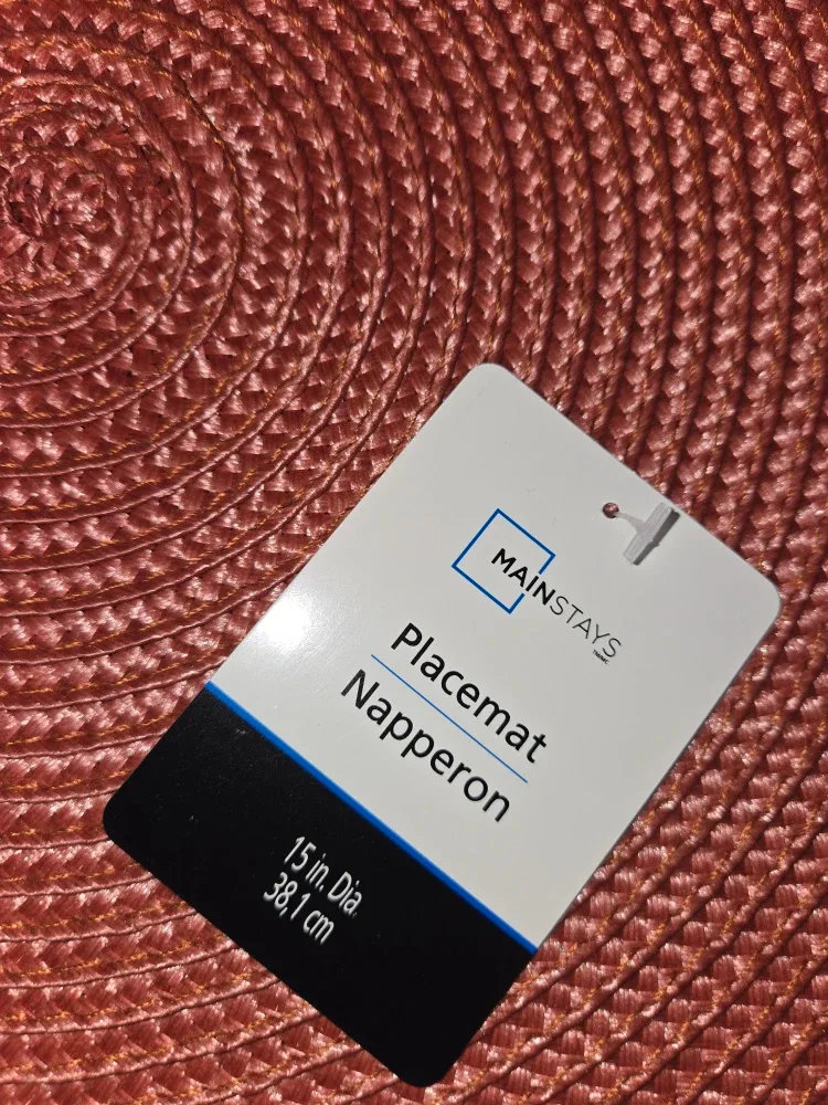 Mainstays Placemats - 15 in. Dia image indicator(2)