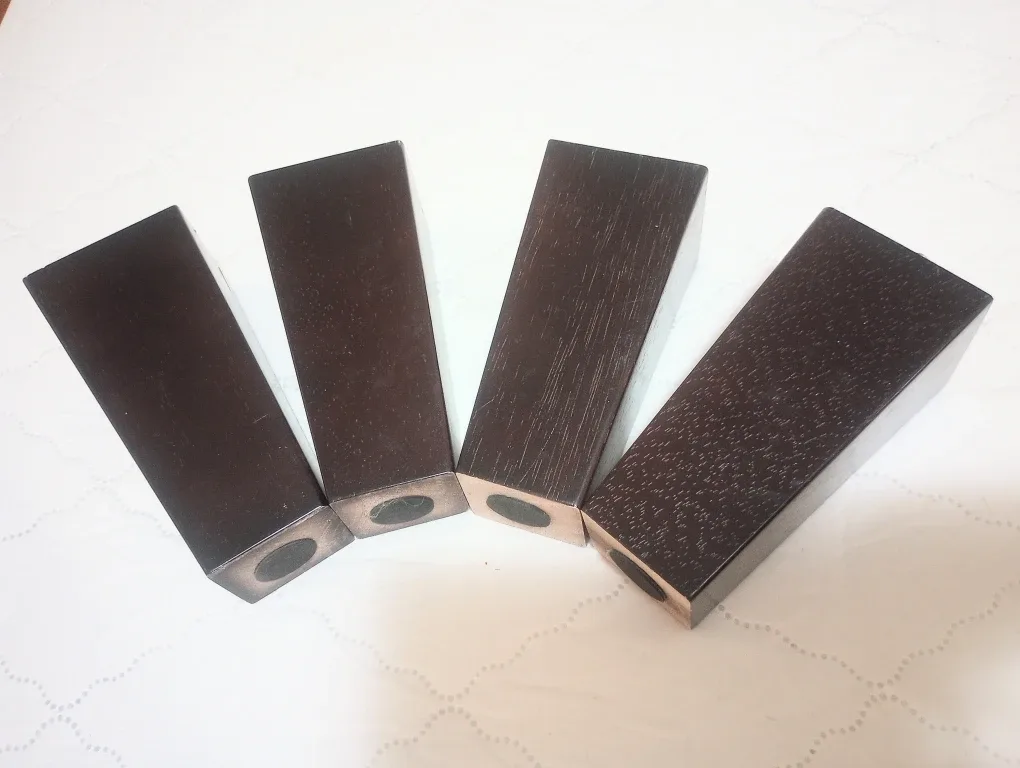 FULL SET ~ 6 inch ~ Espresso Wood Furniture Legs