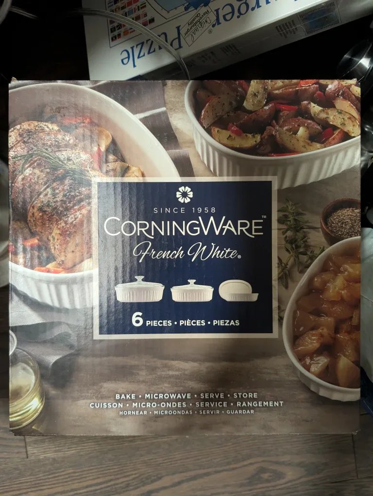 CorningWare French White 6-Piece Oval Bakeware Set
