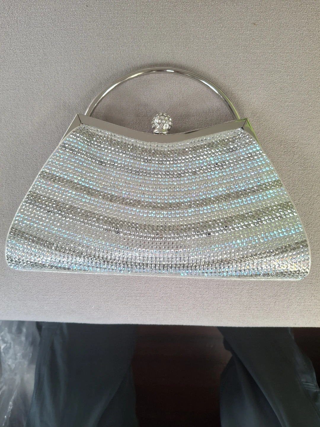 Silver Rhinestone Evening Bag - photo 3