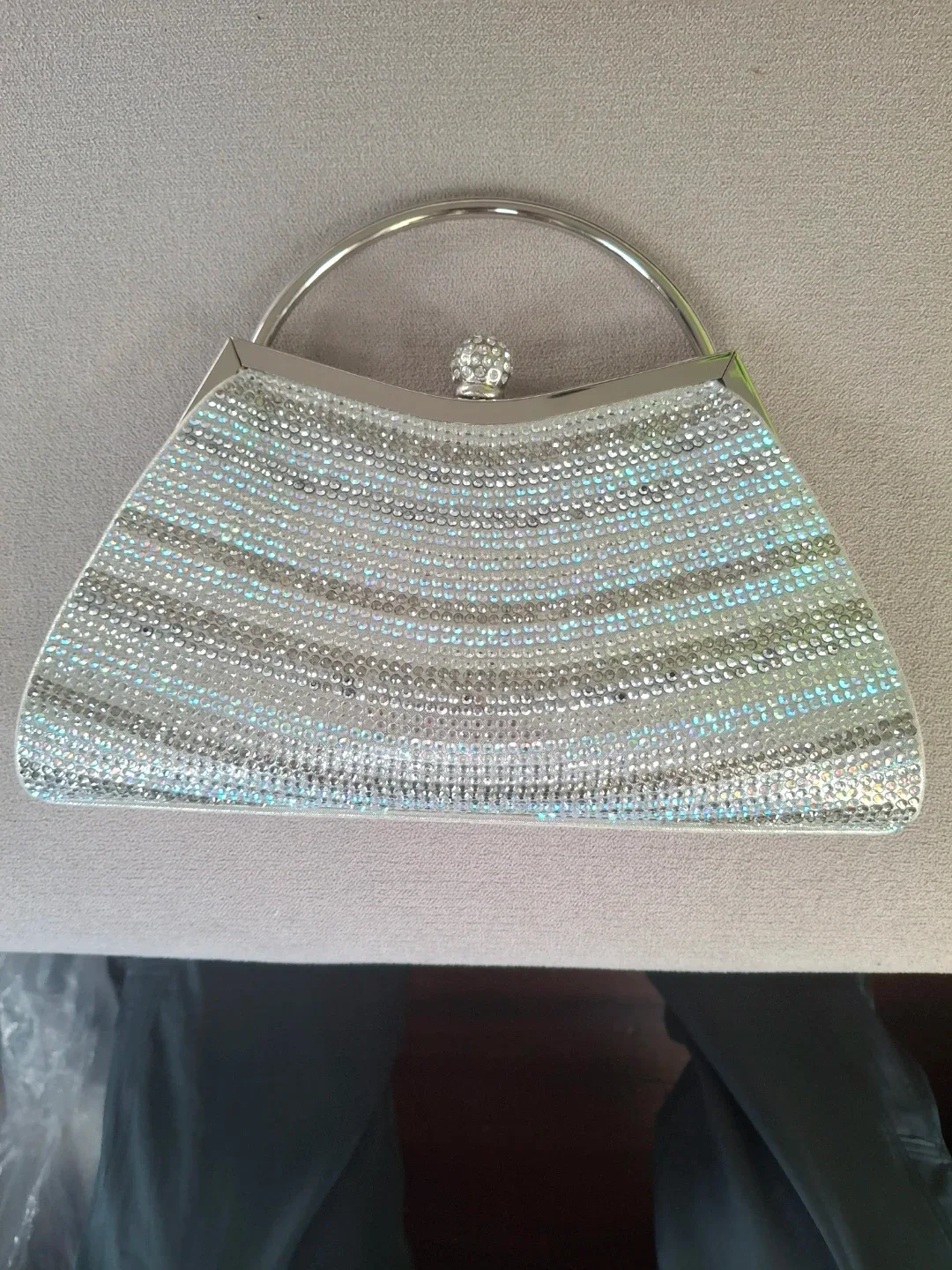 Silver Rhinestone Evening Bag image indicator(3)