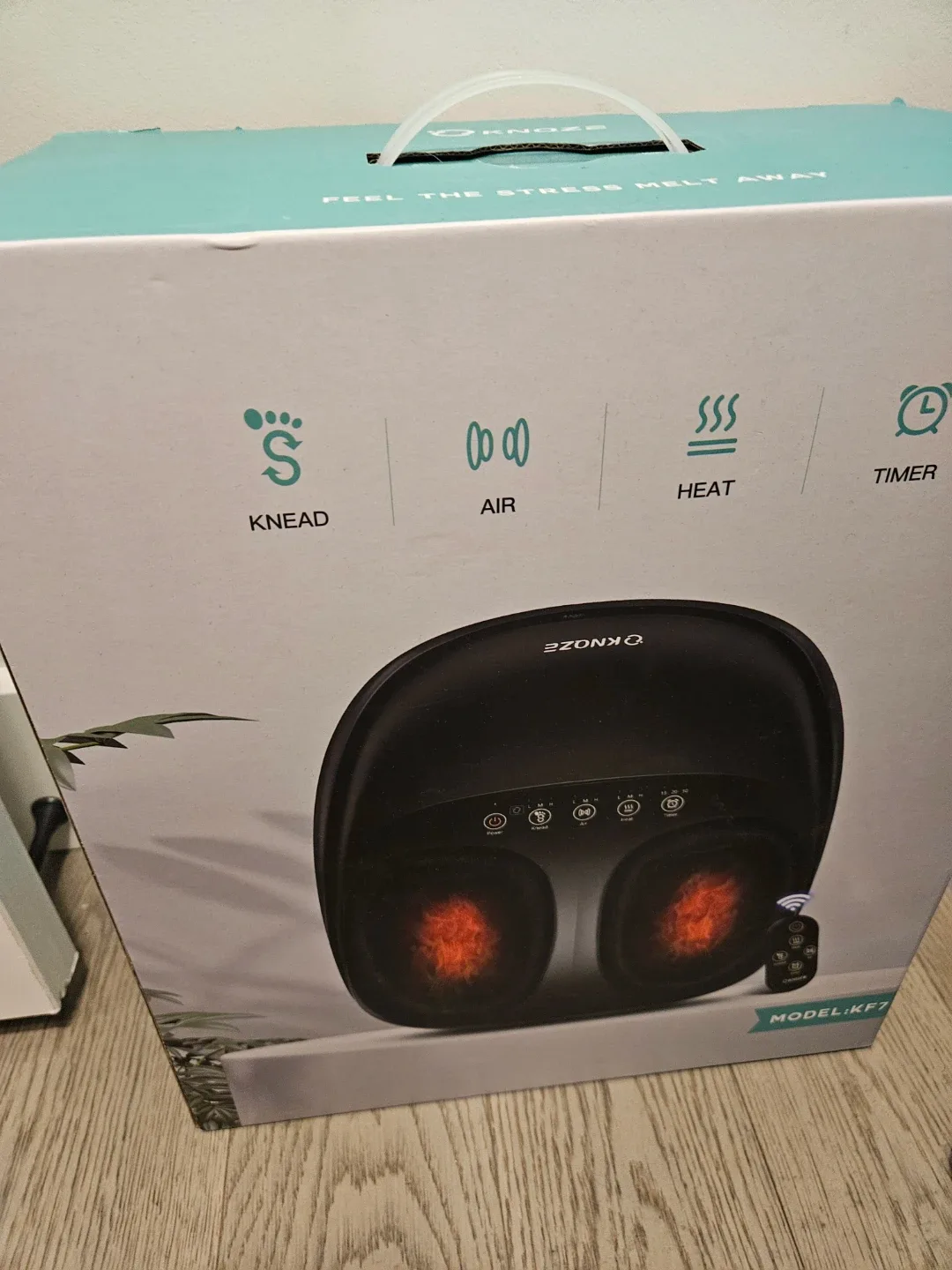 Knoze KF7 Foot Massager - Knead, Air, Heat, Timer