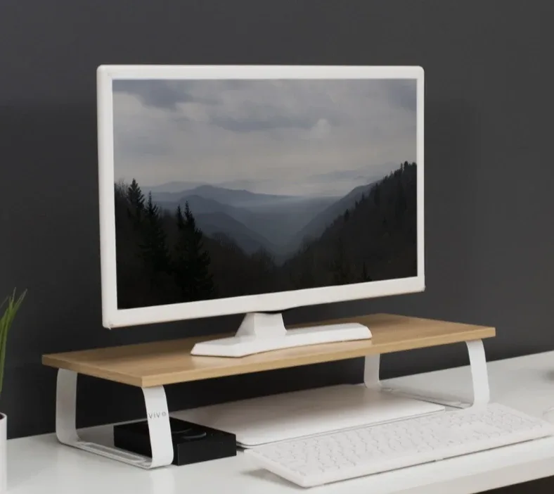 IN BOX Brand NEW VIVO STAND-V000WM Light Wood Monitor Riser image indicator(2)