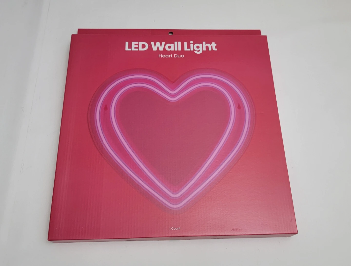 LED Heart Duo Neon Wall Light – USB & Battery Powered - photo 5