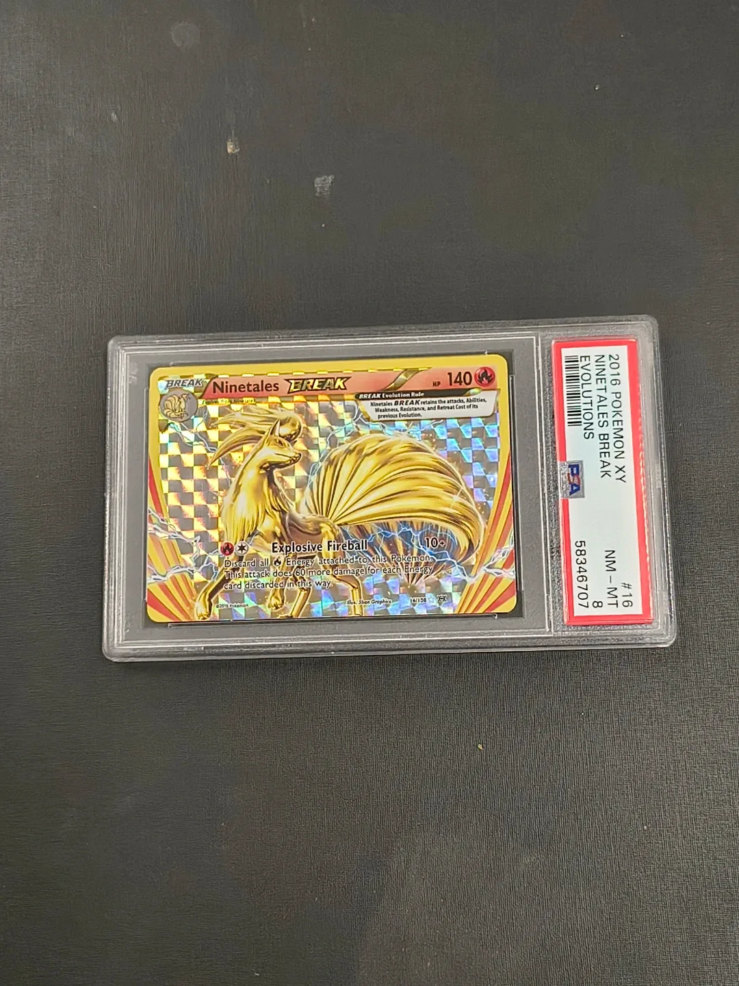 Ninetales BREAK Pokemon Card - 2016 Evolutions