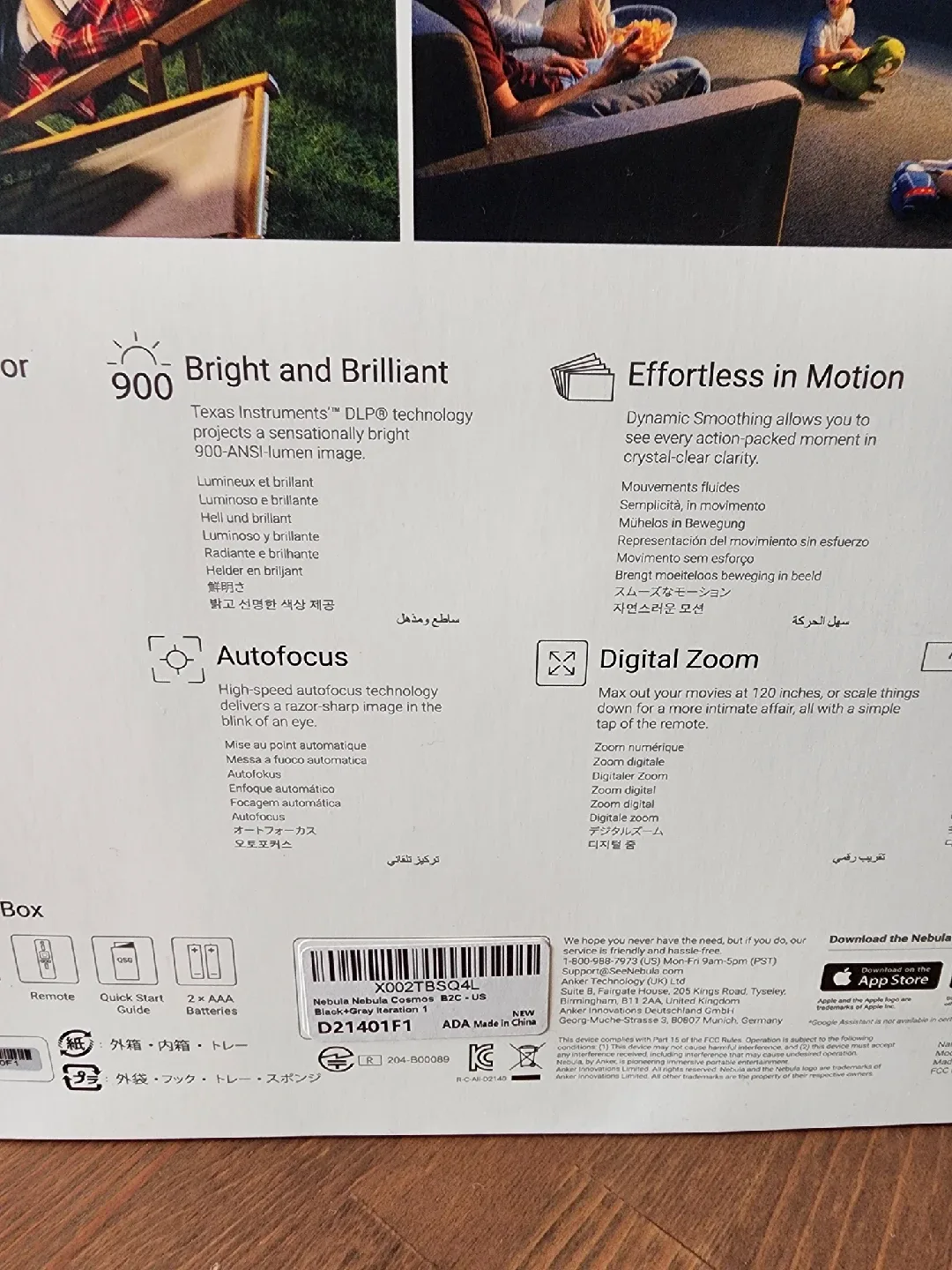 Anker Nebula Cosmos Full HD, Android TV Projector image indicator(9)