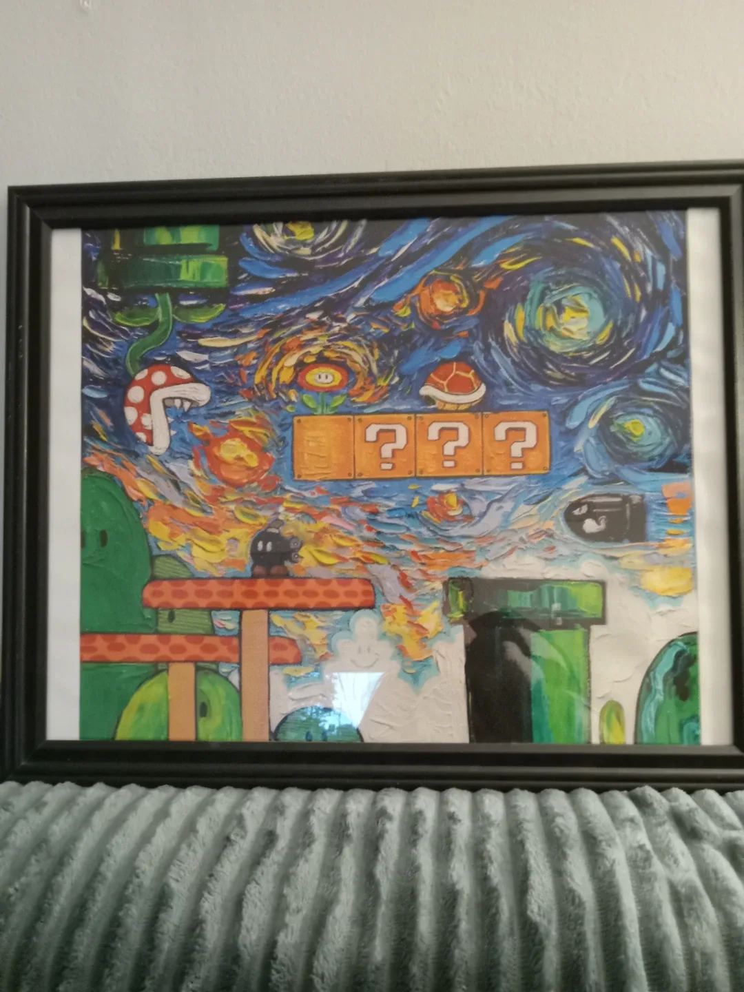 Mario & Starry Night Framed Print image indicator(5)