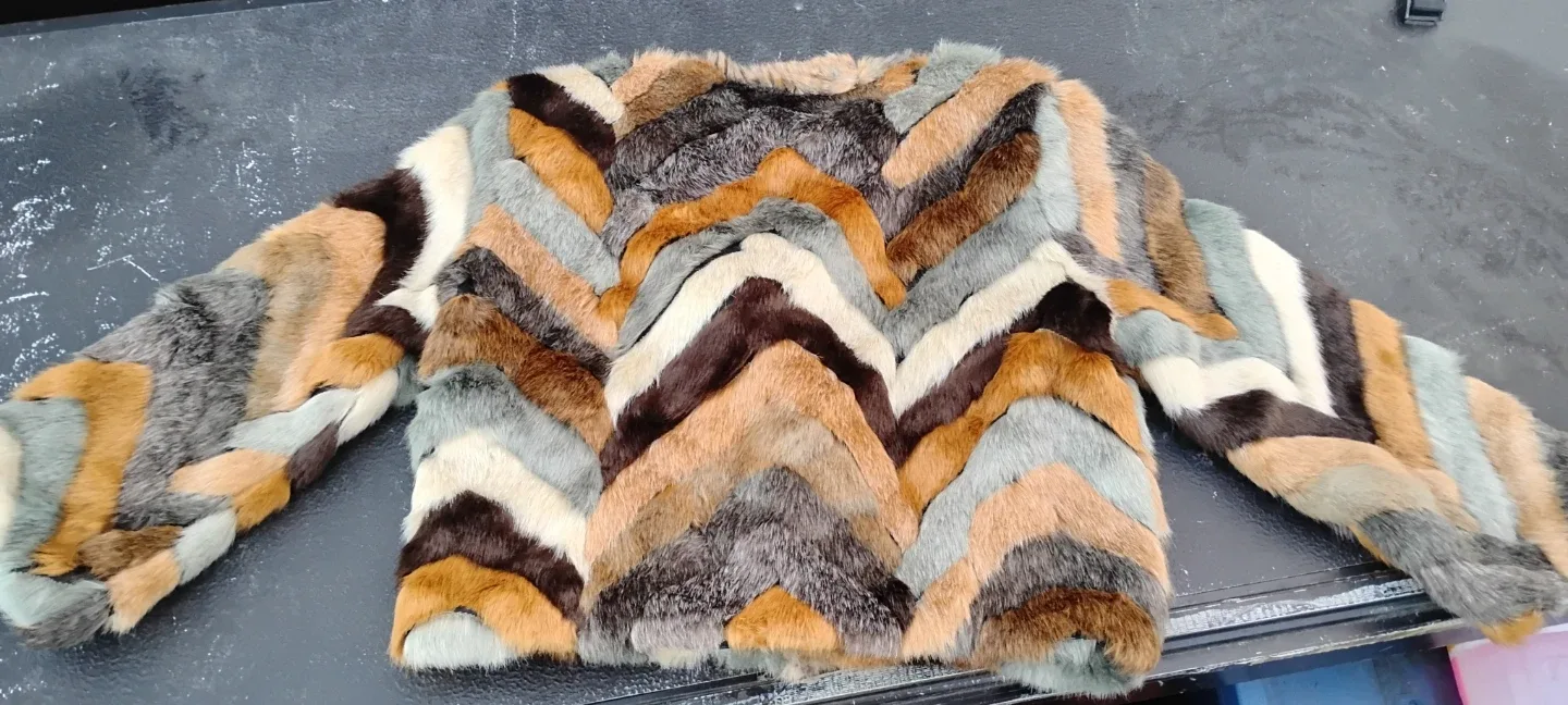 ALYSI Milano Fur Jacket - Multi-Color image indicator(2)