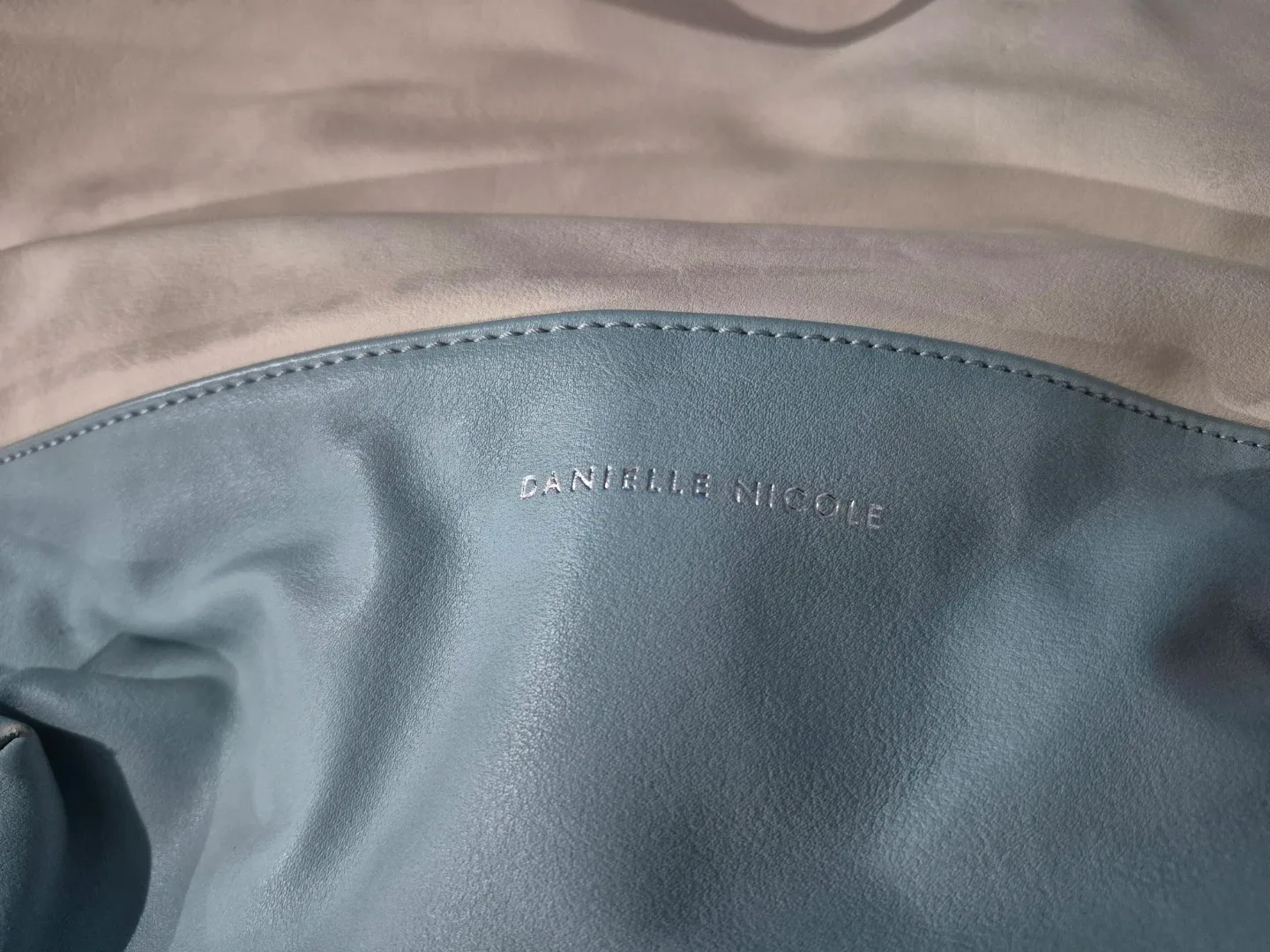 Danielle Nicole White & baby blue Colorblock Tote Handbag image indicator(3)