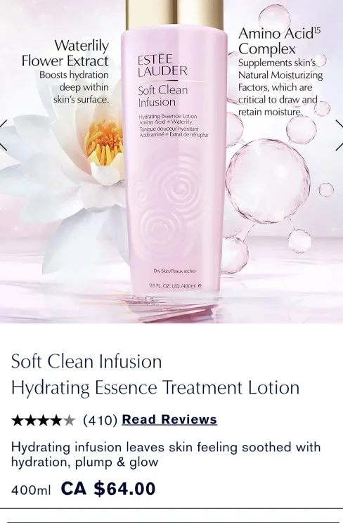 Estee Lauder Soft Clean Infusion Lotion Full Size image indicator(2)