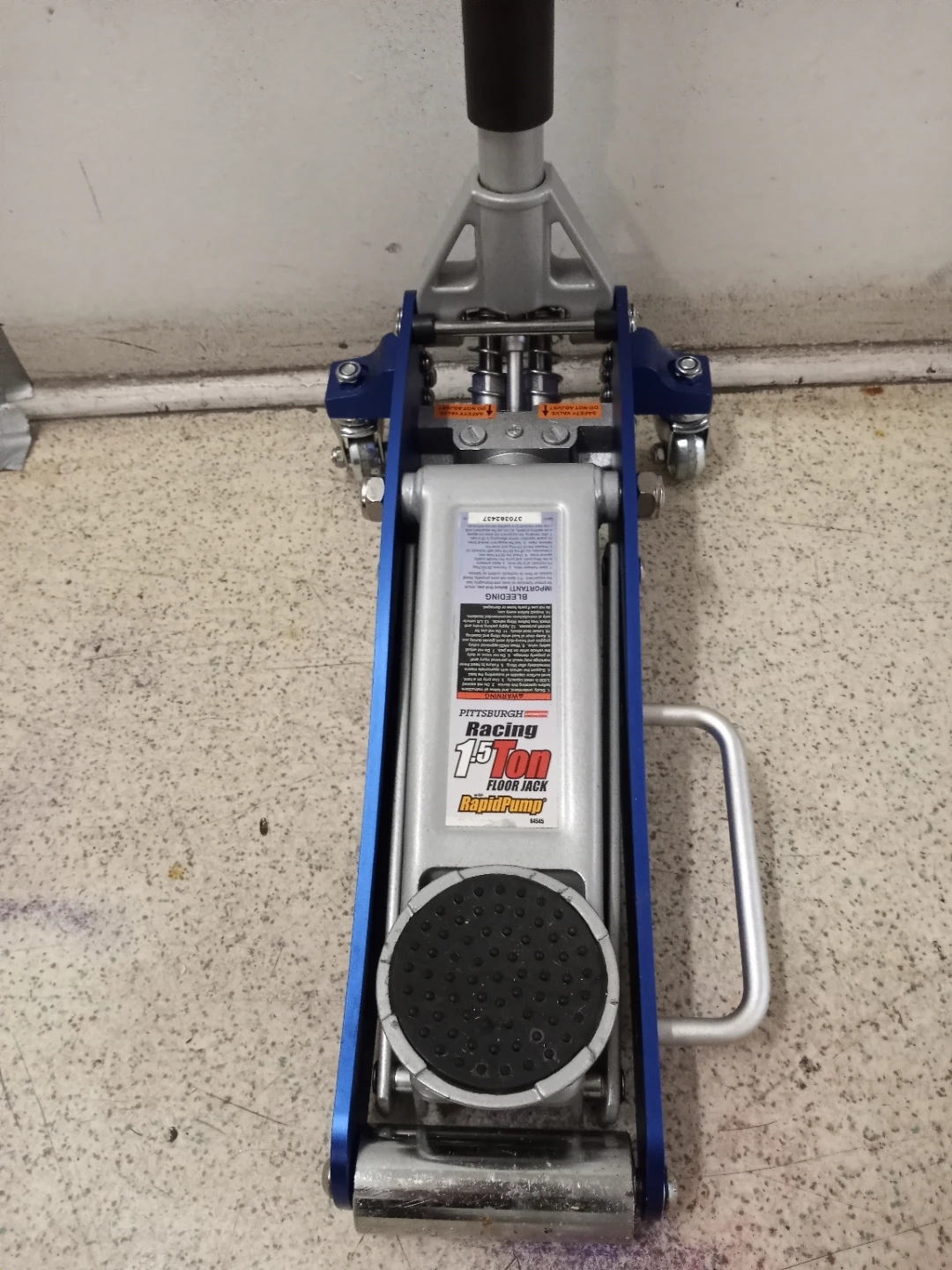 Pittsburgh Racing 1.5 Ton Floor Jack - Blue - photo 2