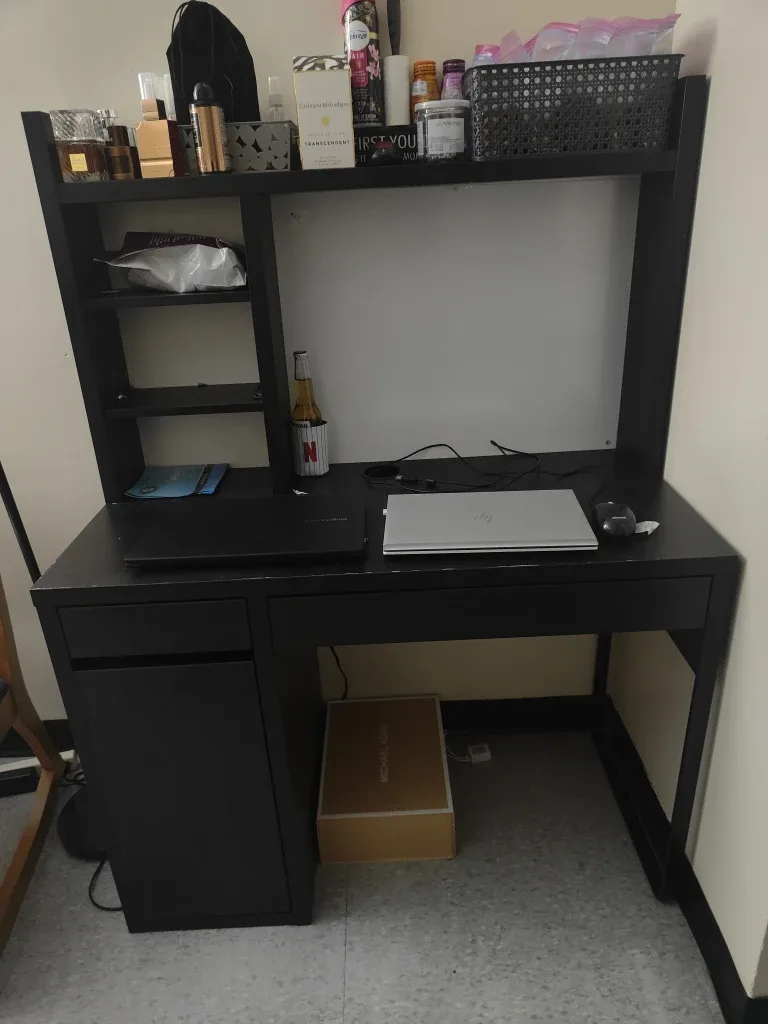 IKEA MICKE Desk, Black-Brown, 105x50 cm