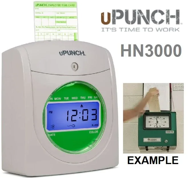 UPUNCH ELECTRONIC NON CALCULATING TIME CLOCK - PUNCH CARD READER image indicator(4)