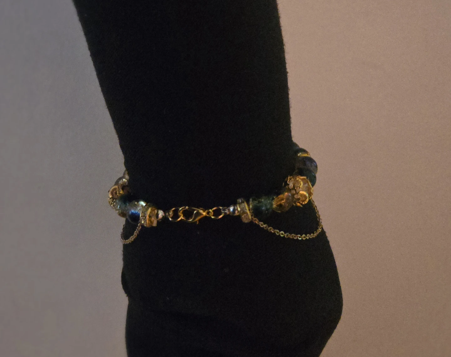 Cute Handmade Gold Beaded Bracelet for sale!! - photo 3