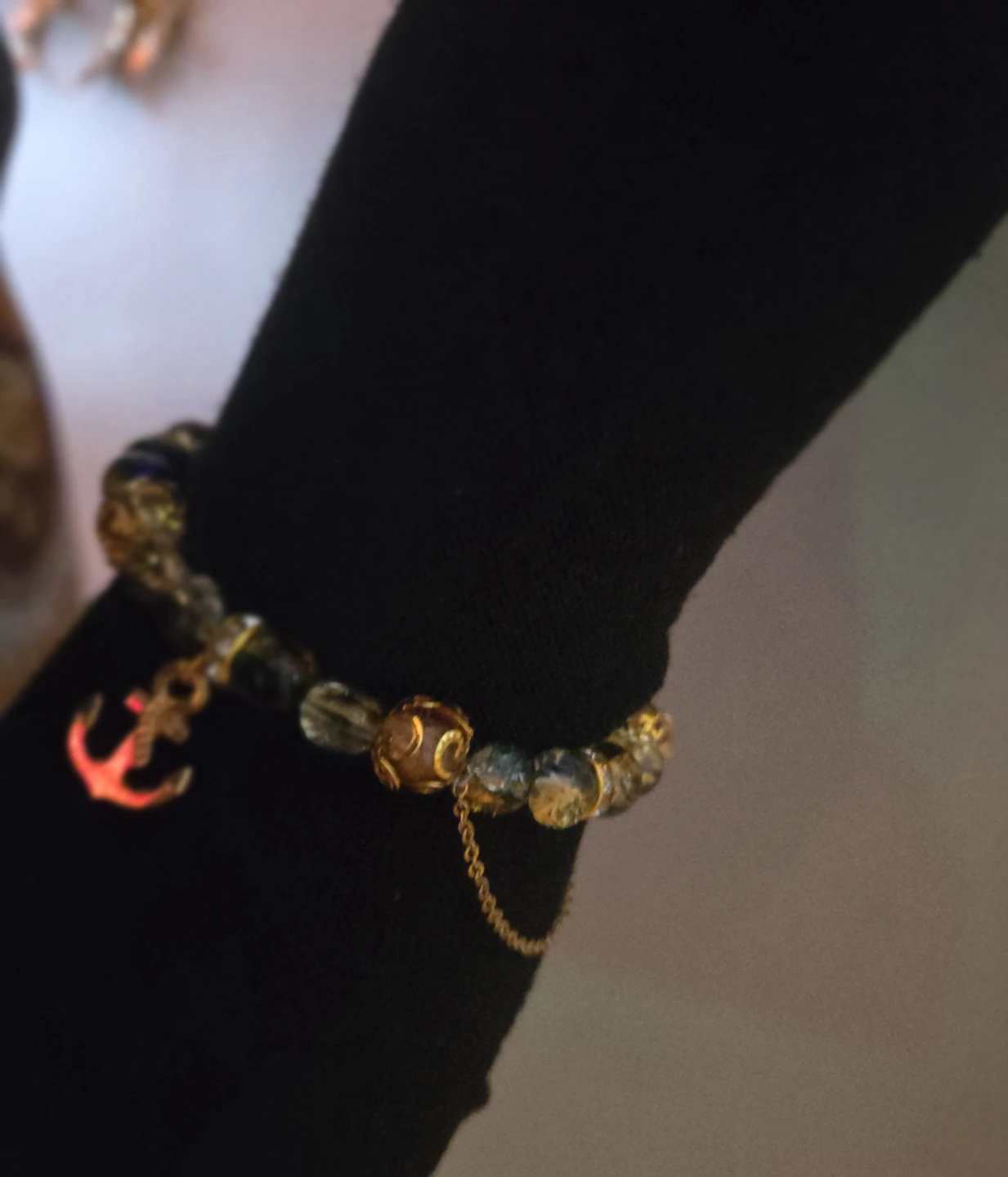 Cute Handmade Gold Beaded Bracelet for sale!! - photo 5