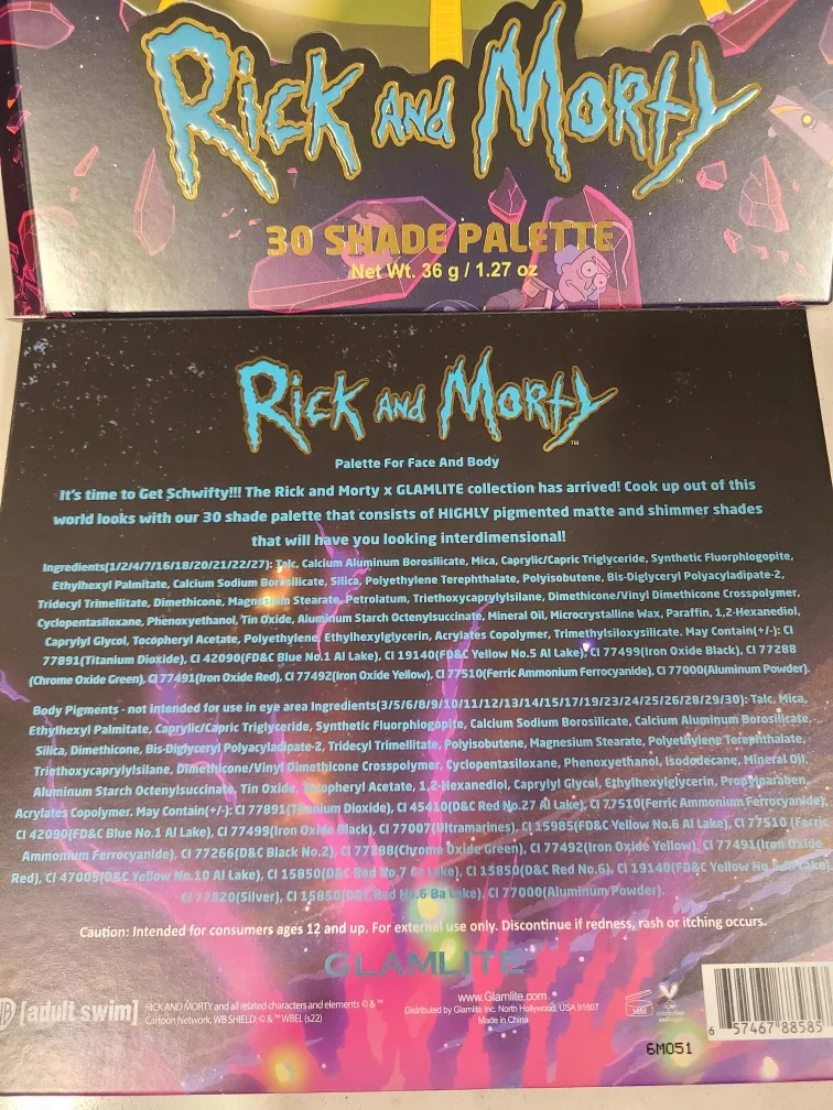 Glamlite Rick and Morty 30 Shade Palette image indicator(5)
