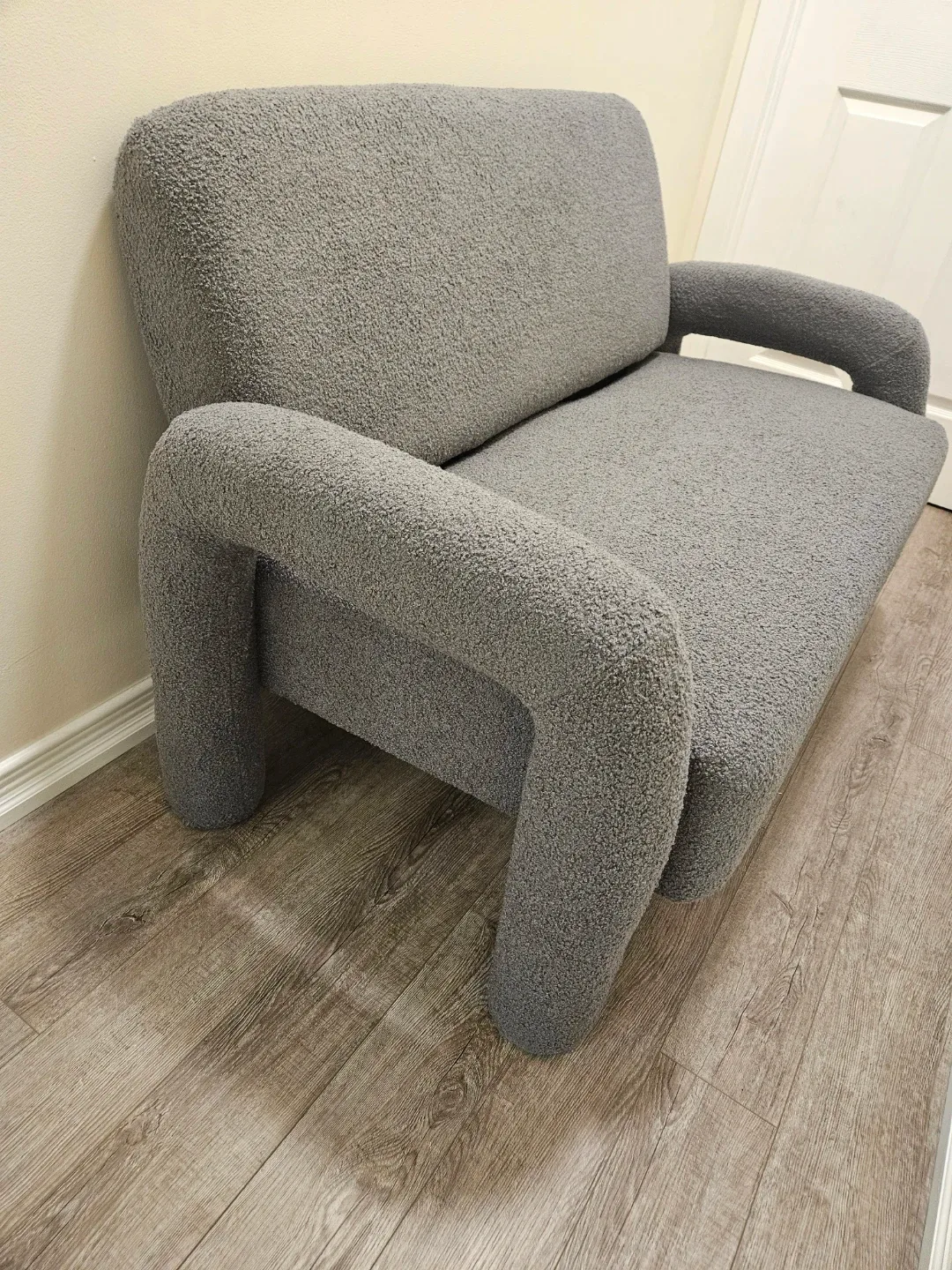 New boucle loveseat thumbnail