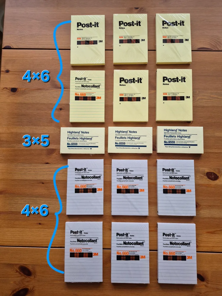 15 LARGE Post-It Notes Pads: NEW/Shrink-wrapped (READ) image indicator(2)