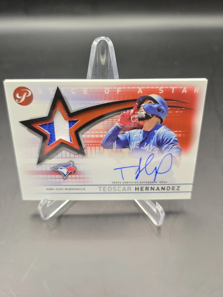 Teoscar Hernandez Topps Pristine Baseball Autograph Relic /5