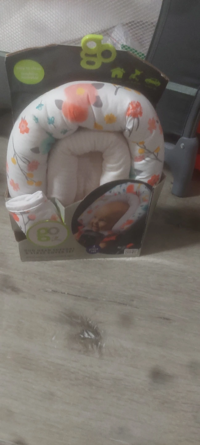 Car seat Goldbug Go Go Baby Head Support Pillow - Floral