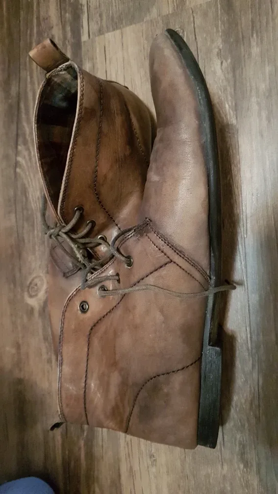 Bed|Stü Men's Leather Boots, Size 11