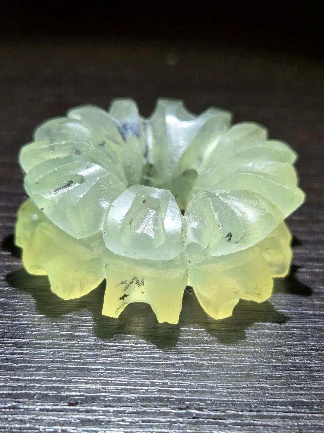 BC Jade Indigenous Handcarved Snowflake Pendant image indicator(3)