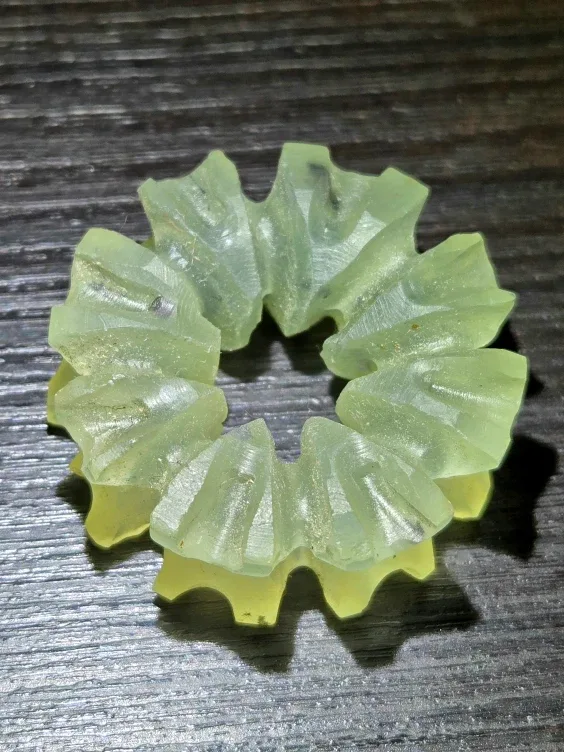 BC Jade Indigenous Handcarved Snowflake Pendant image indicator(4)