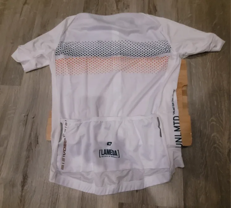 LAMEDA Cycling Jersey - White, Size L/XL image indicator(2)