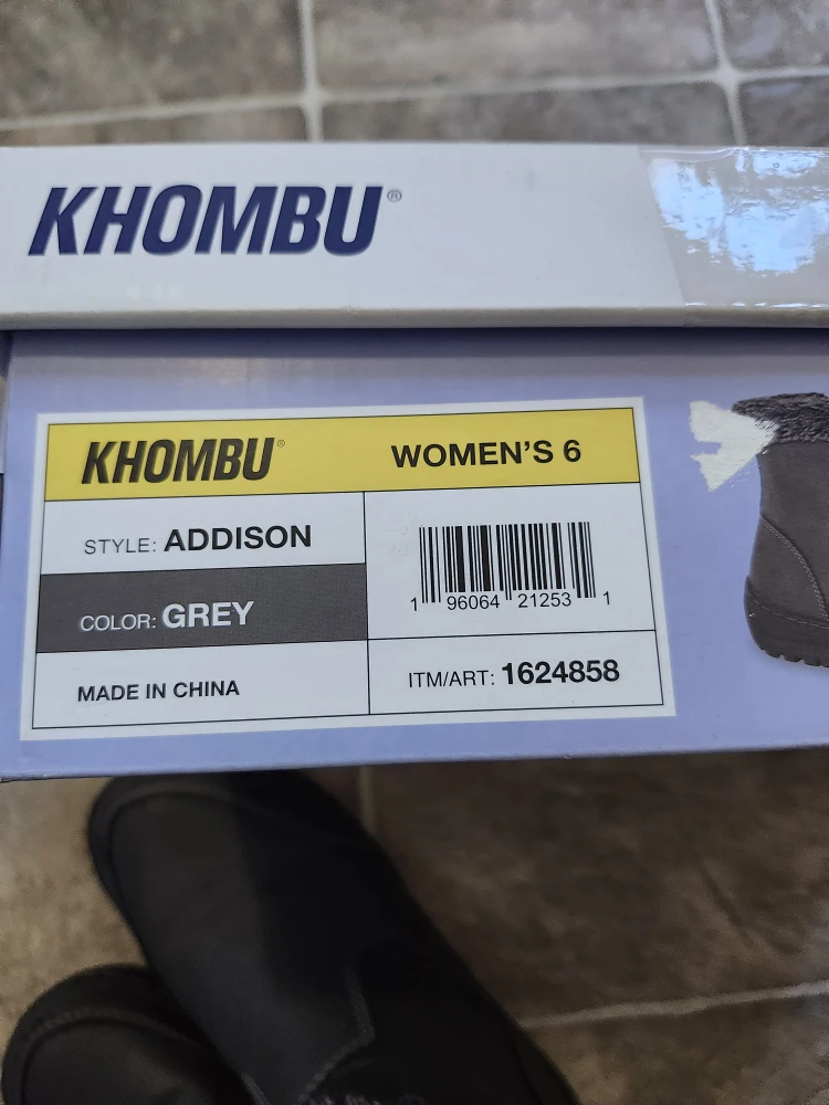 Khombu Addison Women's Size 6 Grey All-Weather Boots - photo 4