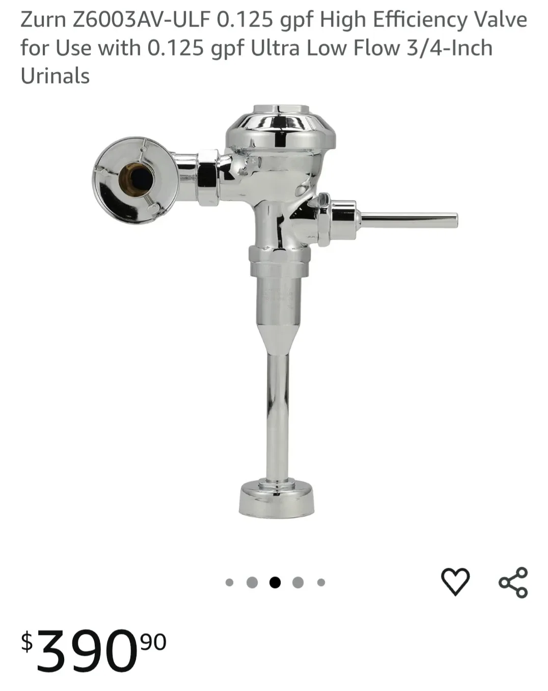 Zurn Z6003AV-ULF 0.125 gpf High Efficiency Valve image indicator(3)