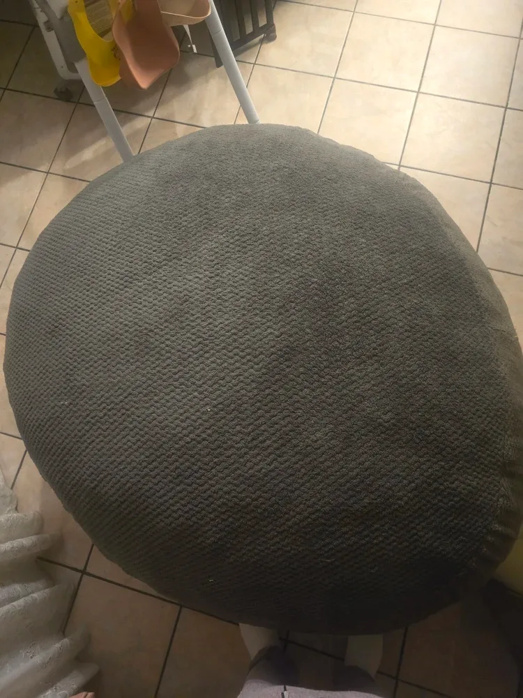 Large Grey Bean Bag Chair image indicator(4)