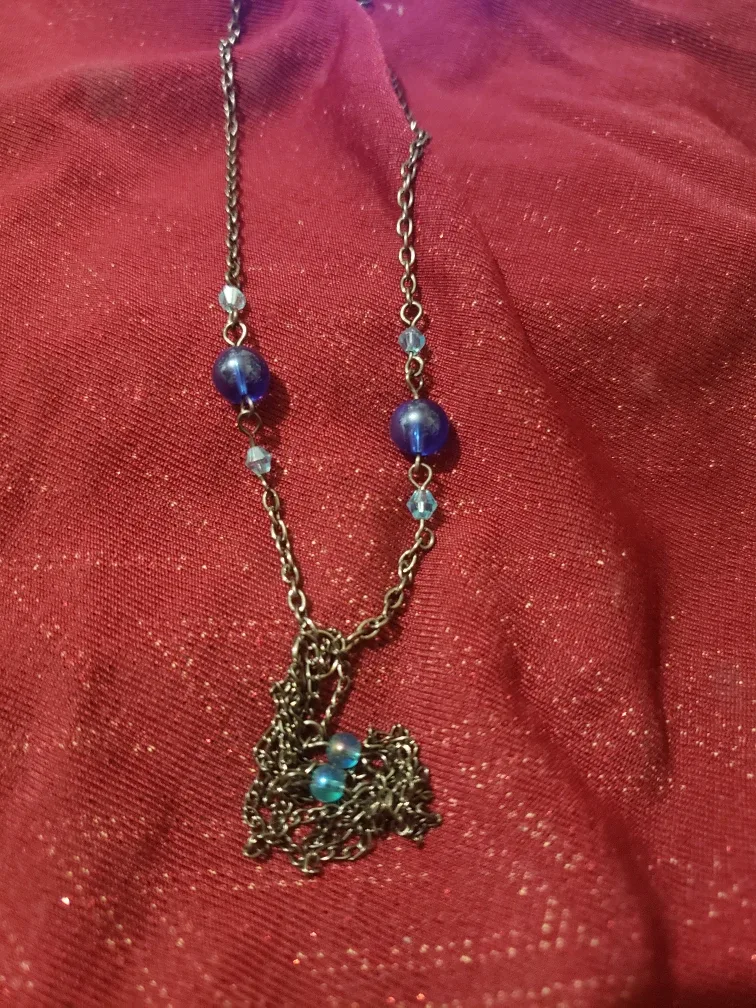 Blue Beaded Necklace