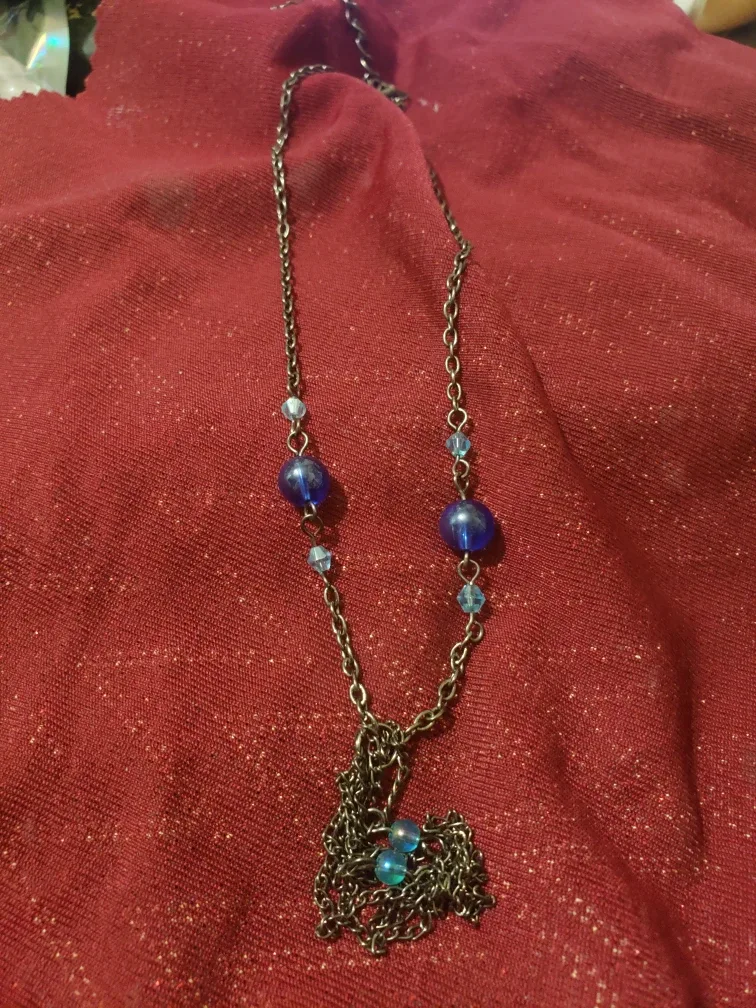 Blue Beaded Necklace image indicator(2)