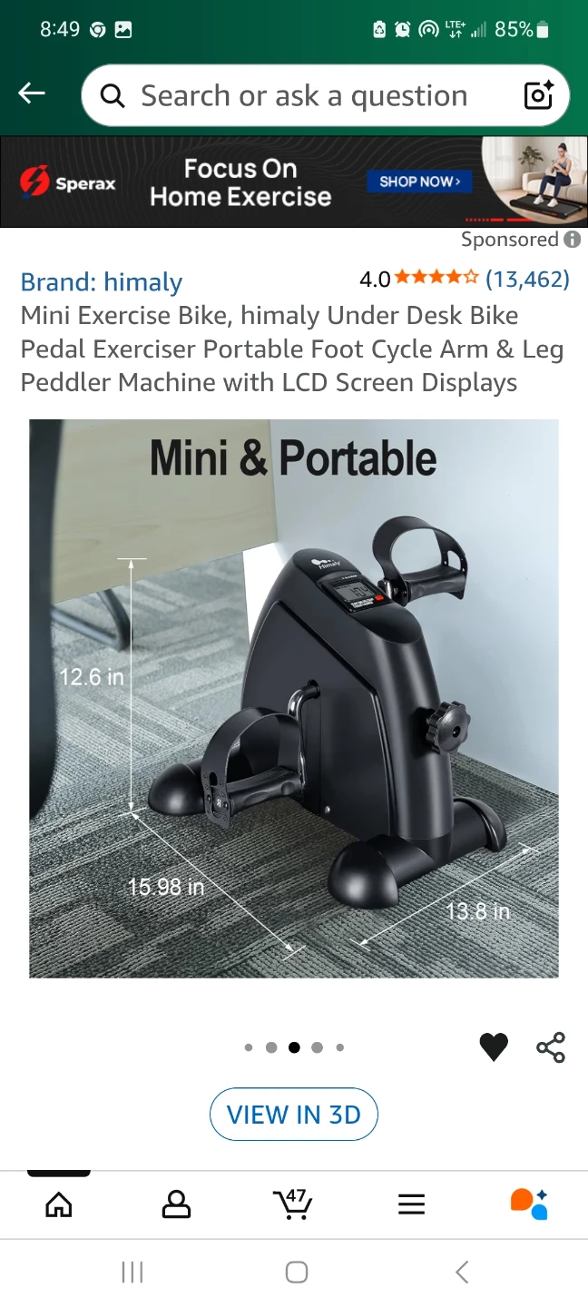 Himaly  Mini Exercise Bike Pedal Exerciser - photo 2