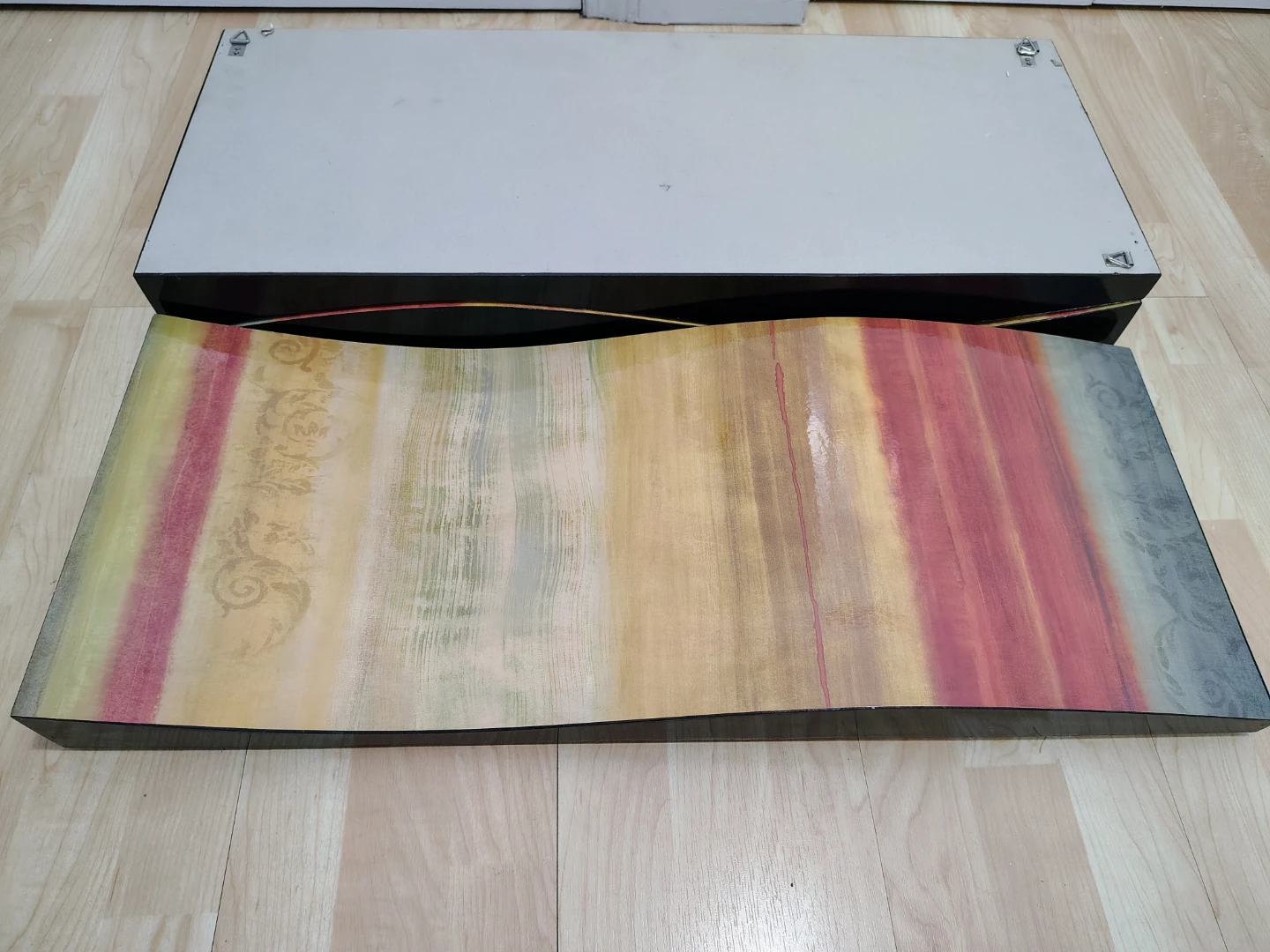Set of 3 Wall Art Panels - Striped Pattern 30 x 12 inch each - photo 4
